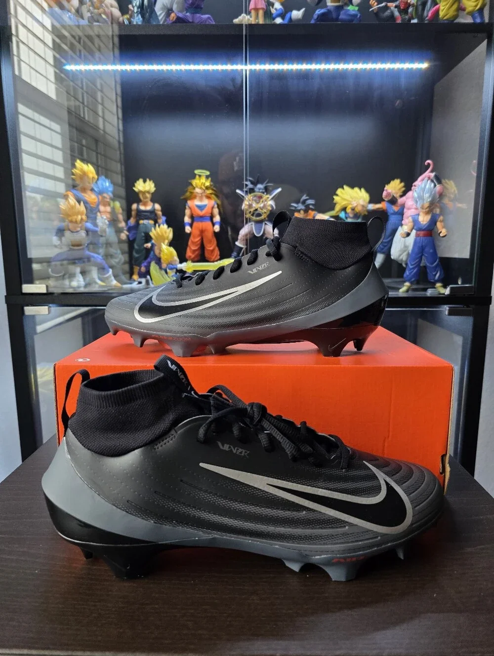 Nike Air Zoom Vapor Pro 1 'Black Dark Grey' Football Cleats Men Size 10